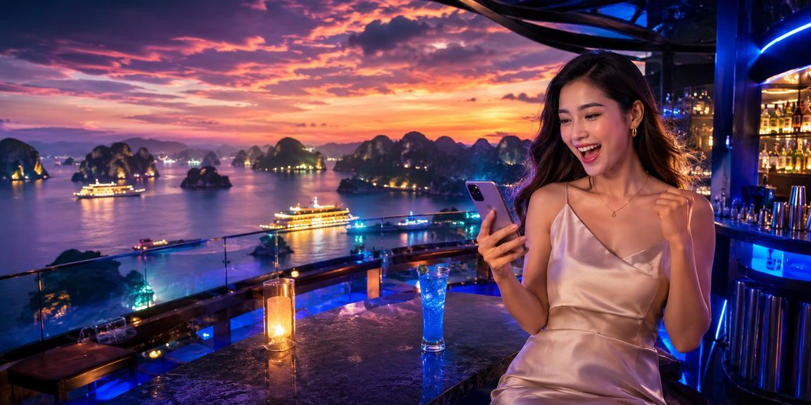 Người dùng tại Hạ Long trải nghiệm casino trực tuyến trên điện thoại di động buổi tối