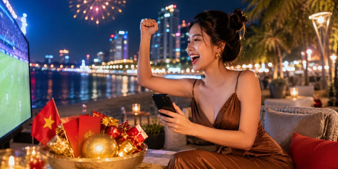 Người dùng Nha Trang đăng ký tài khoản alo8 và nhận thưởng tại quán cà phê ven biển